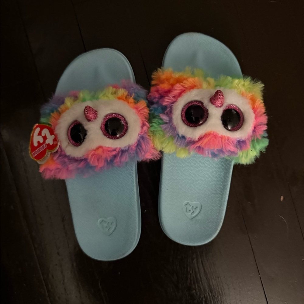 Ty Kids Multicolor Unicorn Slippers